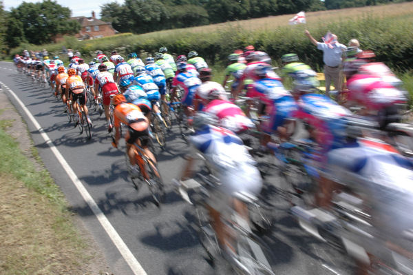 Tour De France 2007 - Bethersden, Kent, England - Photograph - Peleton Passes